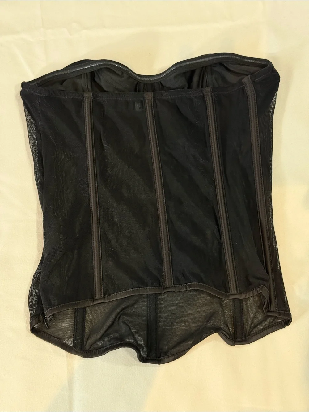 Tiger Mist Black Sheer Strapless Bustier